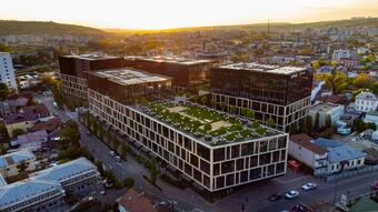 Double EDGE and LEED green certification for the Palas Campus Iași office project