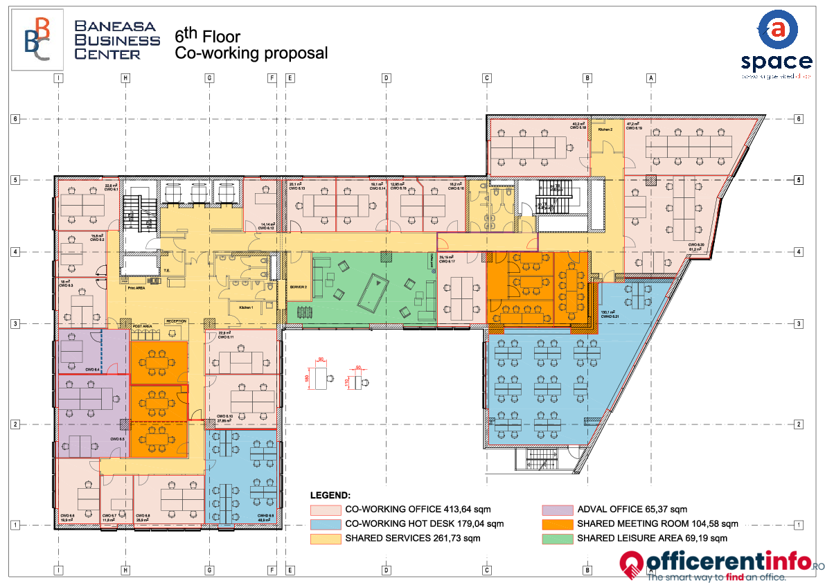 Office For Rent In Aspace Co Sharing 013682 Bucharest Soseaua Bucuresti Ploiesti 19 21