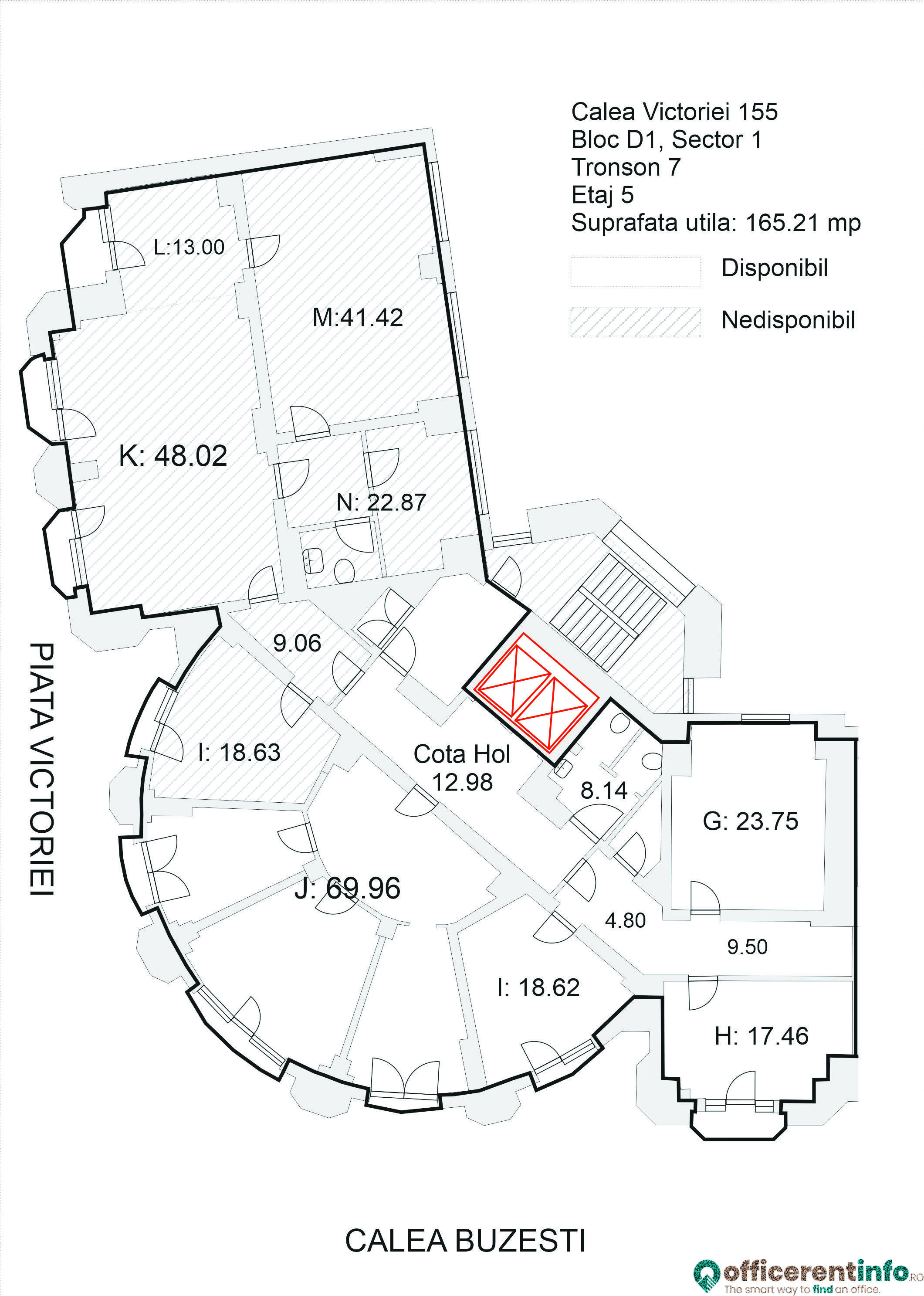 rental space unlock★ Office space to let in One Cotroceni, A-class buildings